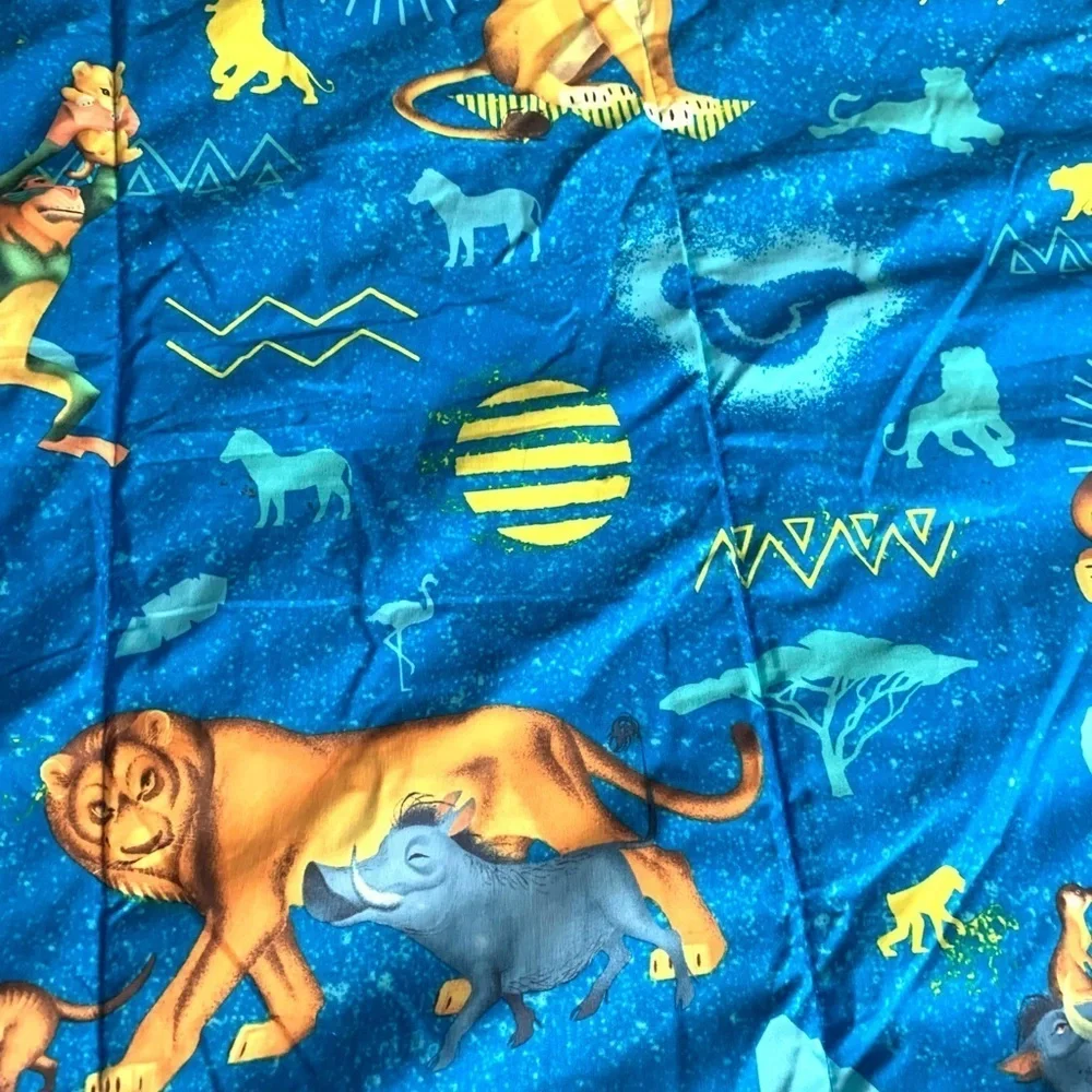 Disney The Lion King Simba Bedding Reversible Comforter Blue Orange Twin
